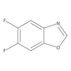5,6-Difluoro-1,3-benzoxazole结构式