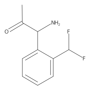 1-Amino-1-[2-(difluoromethyl)phenyl]acetone Structure