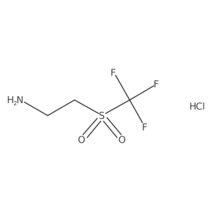 2-Trifluoromethanesulfonylethan-1-amine hydrochloride结构式