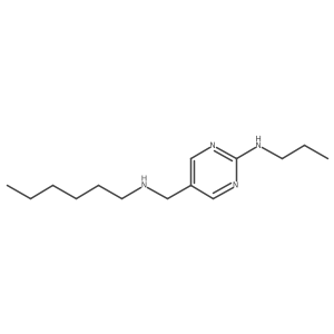 (5-Hexylaminomethyl-pyrimidin-2-yl)-propyl-amine Structure
