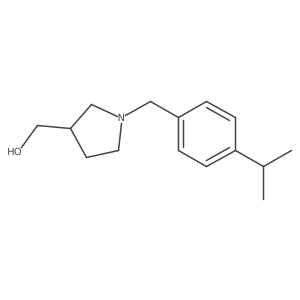 (1-(4-Isopropylbenzyl)pyrrolidin-3-yl)methanol结构式