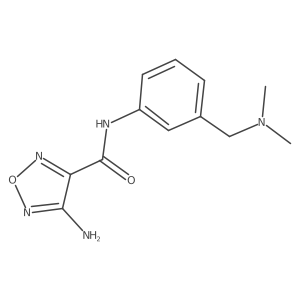 4-amino-N-{3-[(dimethylamino)methyl]phenyl}-1,2,5-oxadiazole-3-carboxamide Structure