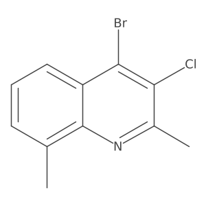 4-Bromo-3-chloro-2,8-dimethylquinoline结构式