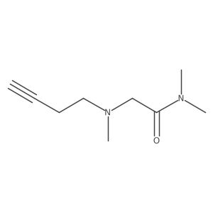 2-(But-3-yn-1-yl(methyl)amino)-N,N-dimethylacetamide Structure