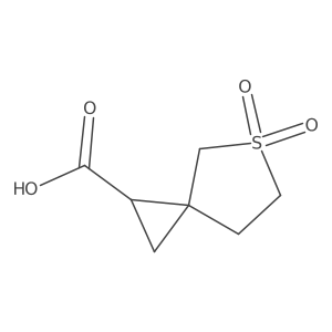 5-Thiaspiro[2.4]heptane-1-carboxylic acid 5,5-dioxide结构式