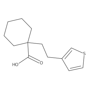 1-(2-(Thiophen-3-yl)ethyl)cyclohexane-1-carboxylic acid Structure