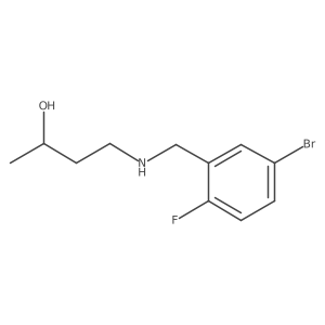 4-{[(5-Bromo-2-fluorophenyl)methyl]amino}butan-2-ol Structure