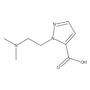 1-[2-(Dimethylamino)ethyl]-1H-pyrazole-5-carboxylic acid Structure