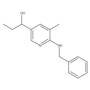 1-(6-Benzylamino-5-methyl-pyridin-3-yl)-propan-1-ol Structure