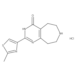 2-(2-Methyl-thiazol-4-yl)-6,7,8,9-tetrahydro-5H-pyrimido[4,5-d]azepin-4-ol hydrochloride结构式