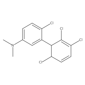 [4-Chloro-3-(2,3,6-trichlorocyclohexa-2,4-dienyl)-phenyl]-dimethyl-amine结构式