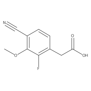 4-Cyano-2-fluoro-3-methoxyphenylacetic acid Structure