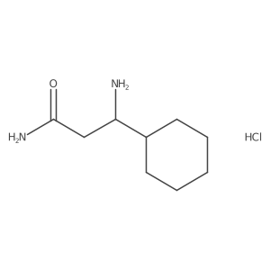 3-Amino-3-cyclohexylpropanamide hydrochloride Structure