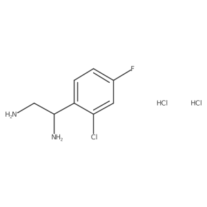 (1R)-1-(2-Chloro-4-fluorophenyl)ethane-1,2-diamine 2hcl结构式