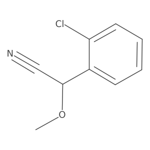 2-(2-Chlorophenyl)-2-methoxyacetonitrile Structure