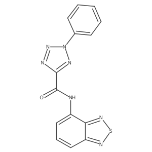 N-(benzo[c][1,2,5]thiadiazol-4-yl)-2-phenyl-2H-tetrazole-5-carboxamide Structure
