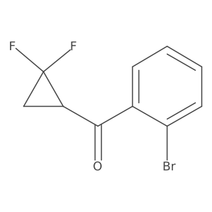 (2-Bromophenyl)-(2,2-difluorocyclopropyl)methanone Structure