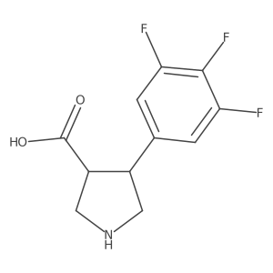 4-(3,4,5-Trifluorophenyl)pyrrolidine-3-carboxylic acid结构式