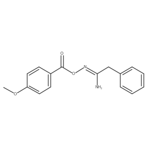 N'-((4-Methoxybenzoyl)oxy)-2-phenylacetimidamide Structure