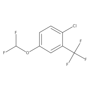 1-Chloro-4-(difluoromethoxy)-2-(trifluoromethyl)benzene Structure