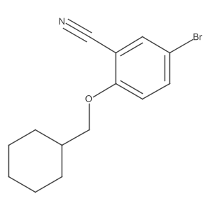 5-Bromo-2-(cyclohexylmethoxy)benzonitrile结构式