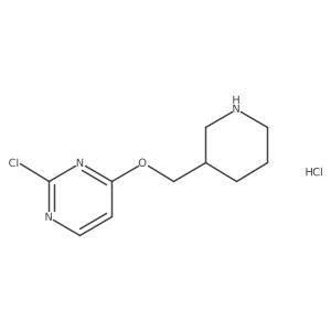 2-Chloro-4-(piperidin-3-ylmethoxy)pyrimidine hydrochloride Structure