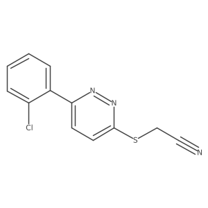2-((6-(2-Chlorophenyl)pyridazin-3-yl)thio)acetonitrile Structure