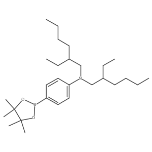 N,N-bis(2-ethylhexyl)-4-(4,4,5,5-tetramethyl-1,3,2-dioxaborolan-2-yl)aniline Structure