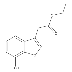 Ethyl 2-(7-hydroxy-1-benzofuran-3-yl)acetate结构式