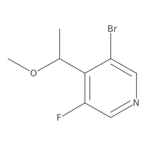 3-Bromo-5-fluoro-4-(1-methoxyethyl)pyridine结构式
