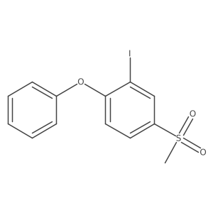 2-Iodo-4-(methylsulfonyl)-1-phenoxybenzene结构式