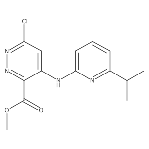 Methyl 6-chloro-4-(6-isopropylpyridin-2-ylamino)pyridazine-3-carboxylate结构式