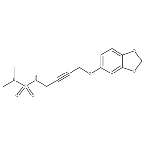 {[4-(2H-1,3-Benzodioxol-5-yloxy)but-2-YN-1-YL]sulfamoyl}dimethylamine结构式