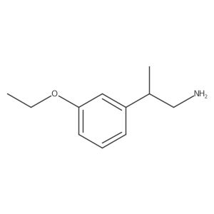 2-(3-Ethoxyphenyl)propan-1-amine结构式