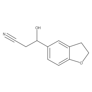 3-(2,3-Dihydrobenzofuran-5-yl)-3-hydroxypropanenitrile Structure