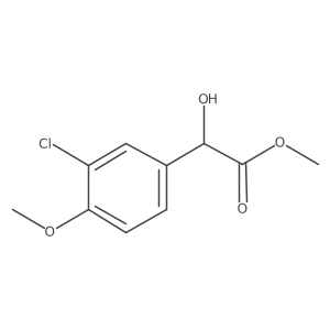 Methyl 2-(3-chloro-4-methoxyphenyl)-2-hydroxyacetate结构式