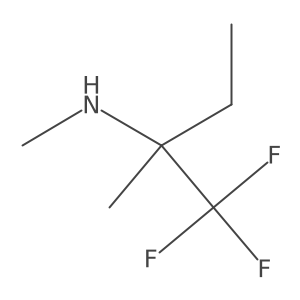 1,1,1-trifluoro-N,2-dimethylbutan-2-amine结构式