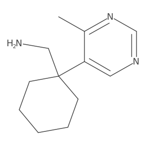 [1-(4-Methylpyrimidin-5-yl)cyclohexyl]methanamine Structure