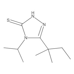 5-(2-methylbutan-2-yl)-4-(propan-2-yl)-4H-1,2,4-triazole-3-thiol Structure
