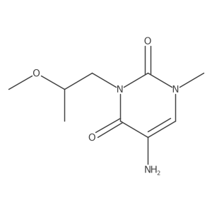 5-Amino-3-(2-methoxypropyl)-1-methyl-1,2,3,4-tetrahydropyrimidine-2,4-dione Structure