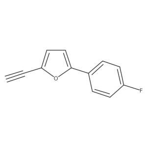 2-Ethynyl-5-(4-fluorophenyl)furan Structure