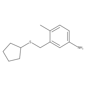 3-Cyclopentylsulfanylmethyl-4-methylphenylamine Structure