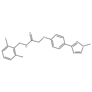N-(2,6-difluorobenzyl)-2-[4-(2-methyl-2H-tetrazol-5-yl)phenoxy]acetamide Structure