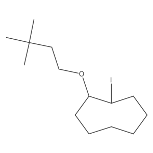 1-(3,3-Dimethylbutoxy)-2-iodocyclooctane结构式
