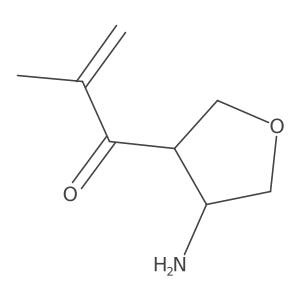 1-(4-Aminooxolan-3-yl)-2-methylprop-2-en-1-one Structure