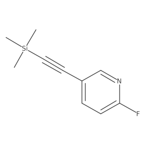 2-Fluoro-5-((trimethylsilyl)ethynyl)pyridine Structure