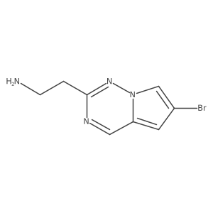 2-(6-Bromopyrrolo[2,1-f][1,2,4]triazin-2-yl)ethan-1-amine Structure