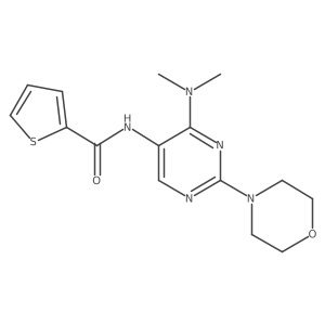 N-(4-(dimethylamino)-2-morpholinopyrimidin-5-yl)thiophene-2-carboxamide Structure