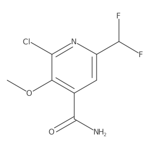 2-Chloro-6-(difluoromethyl)-3-methoxyisonicotinamide Structure