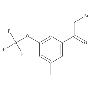 2-Bromo-1-(3-fluoro-5-(trifluoromethoxy)phenyl)ethan-1-one Structure